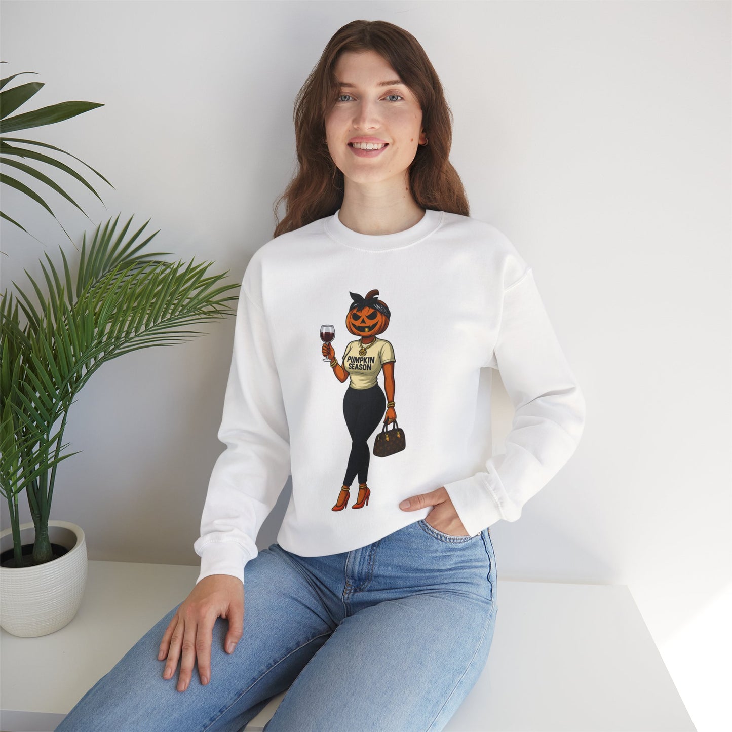 Miss Pumpkin Wine Edition - Unisex Crewneck Sweatshirt
